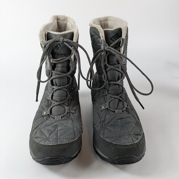 Columbia Womens Sz10 Snow Boots Loveland Mid Thermal Black Waterproof Techlite - Picture 2 of 11